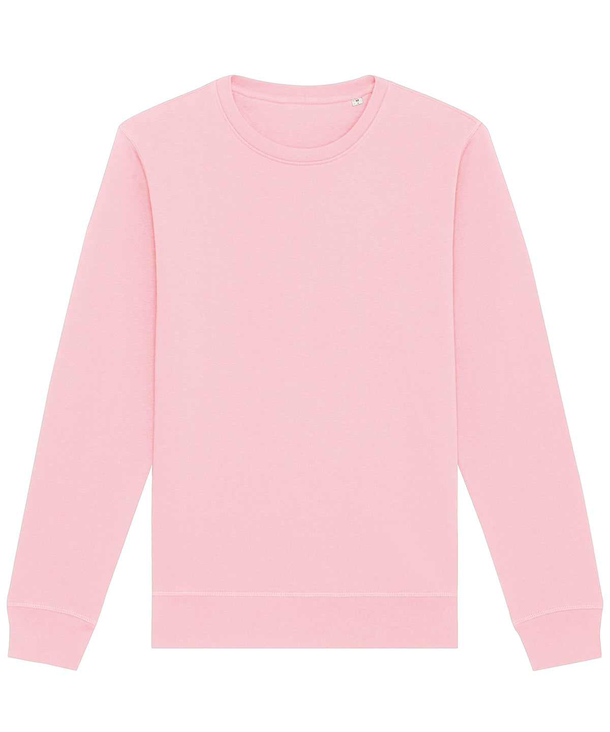 Stanley/Stella Roller unisex crew neck sweatshirt in Cotton Pink, front view