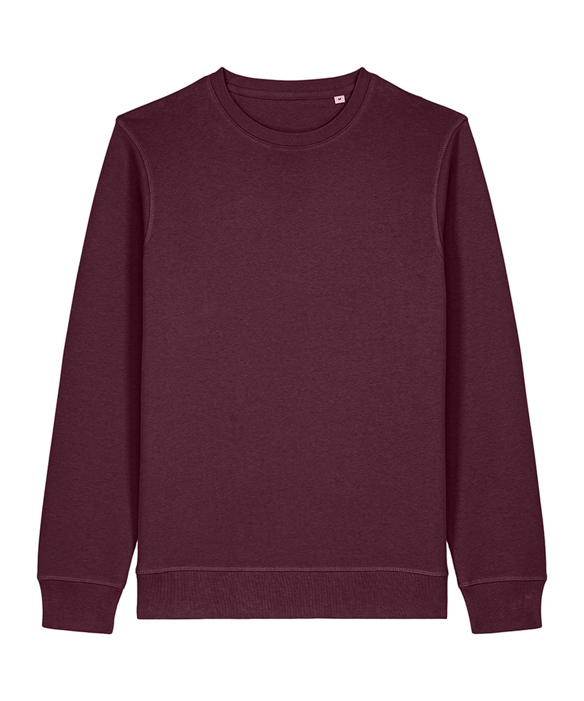 Stanley/Stella Roller unisex crew neck sweatshirt in Deep Plum, front view