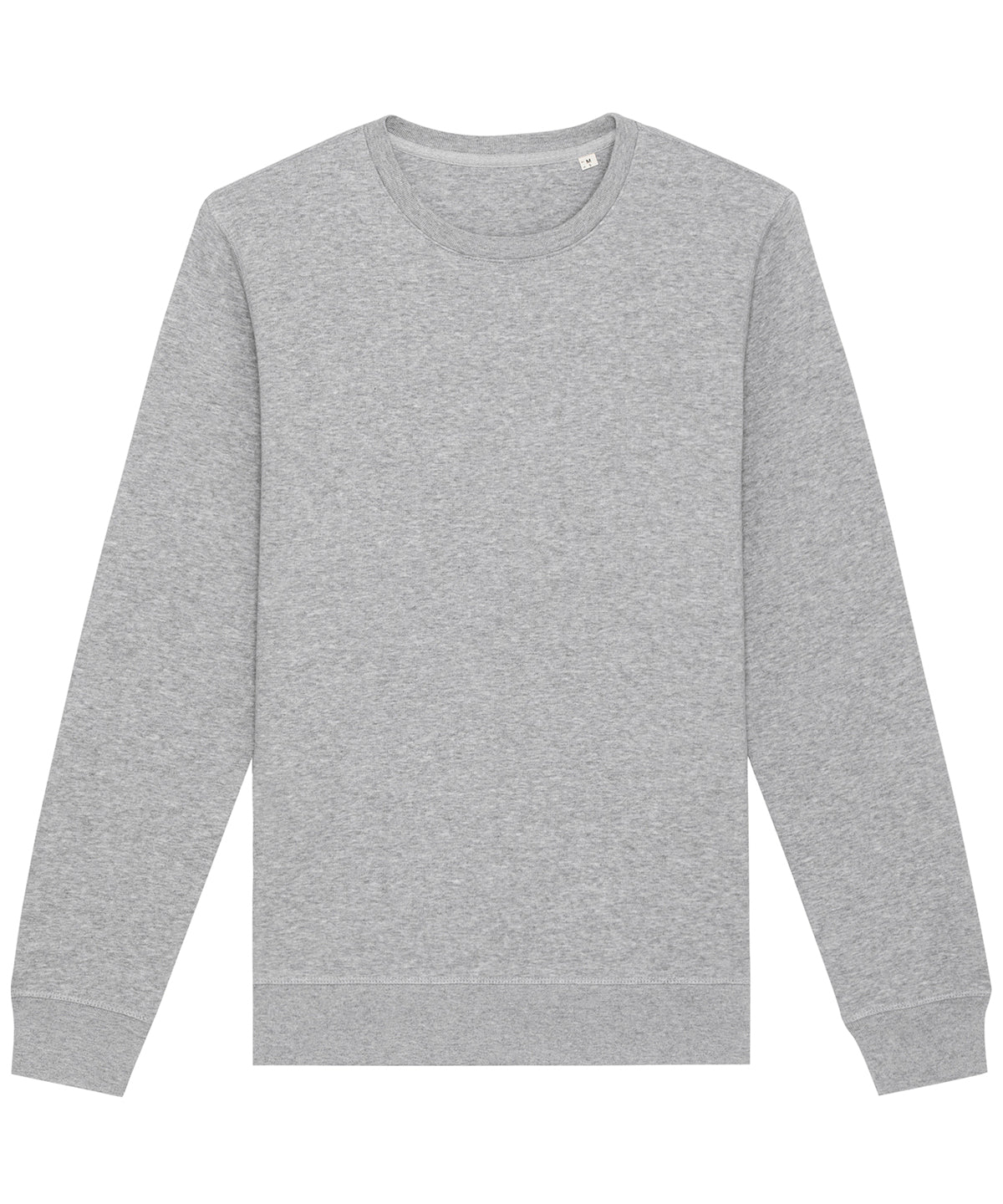 Stanley/Stella Roller unisex crew neck sweatshirt in Heather Grey, front view