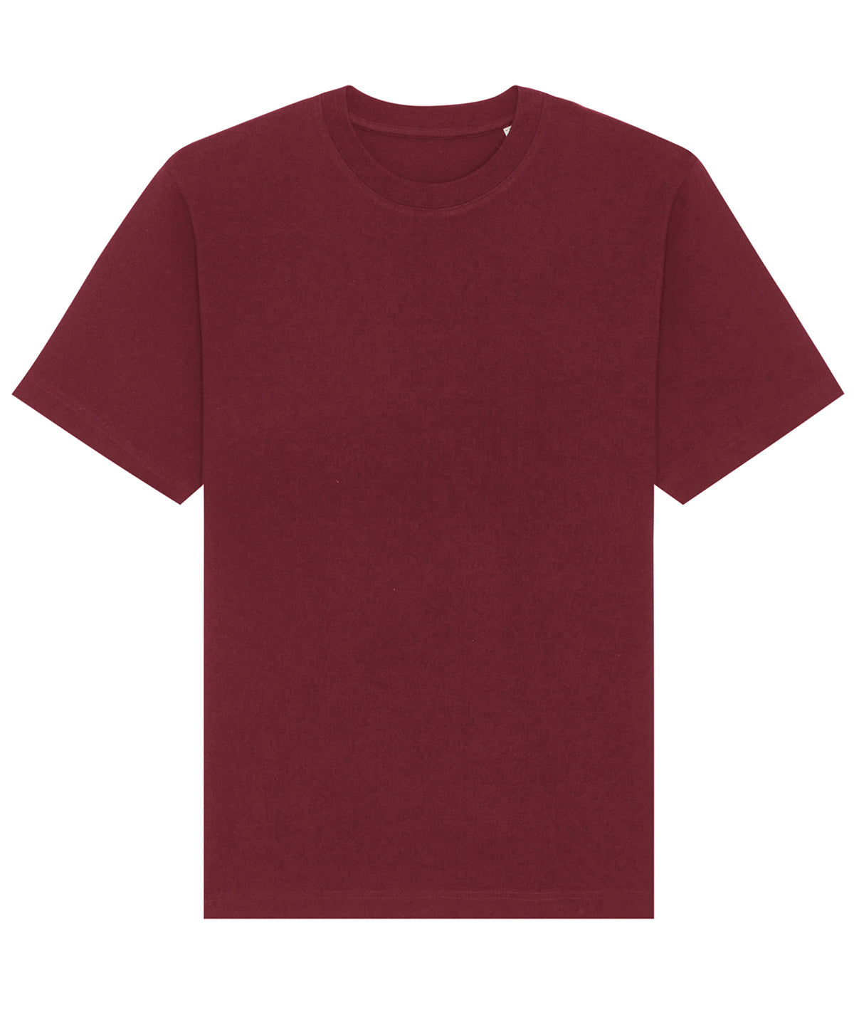 Stanley/Stella Freestyler relaxed heavy t-shirt in Burgundy, front view