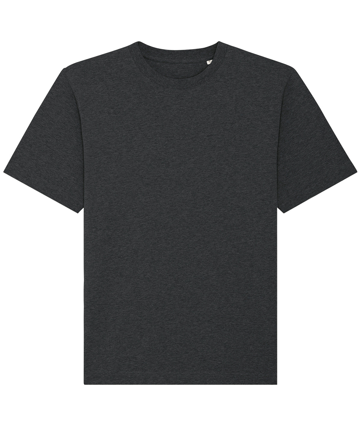 Stanley/Stella Freestyler relaxed heavy t-shirt in Dark Heather Grey, front view