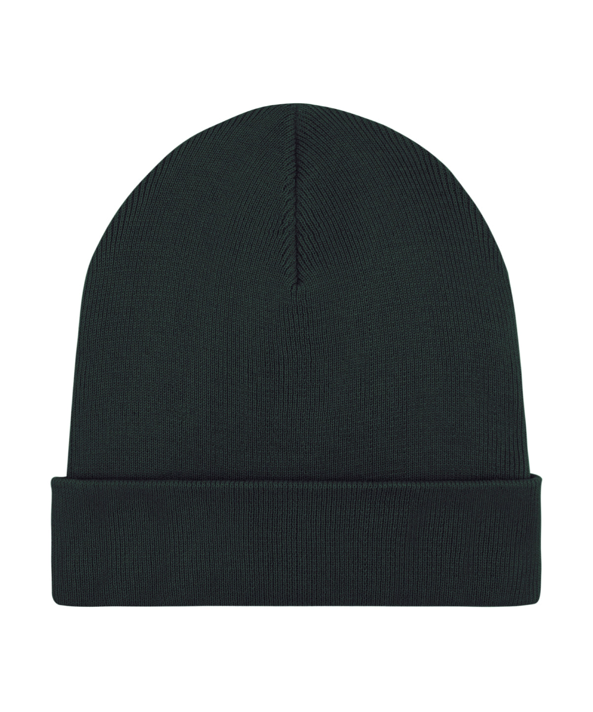 Stanley/Stella Rib beanie in unisex fit in Black, front view