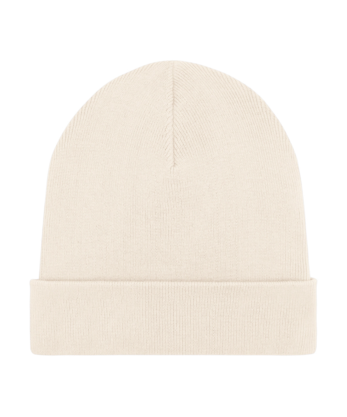 Stanley/Stella Rib beanie in unisex fit in Natural, front view