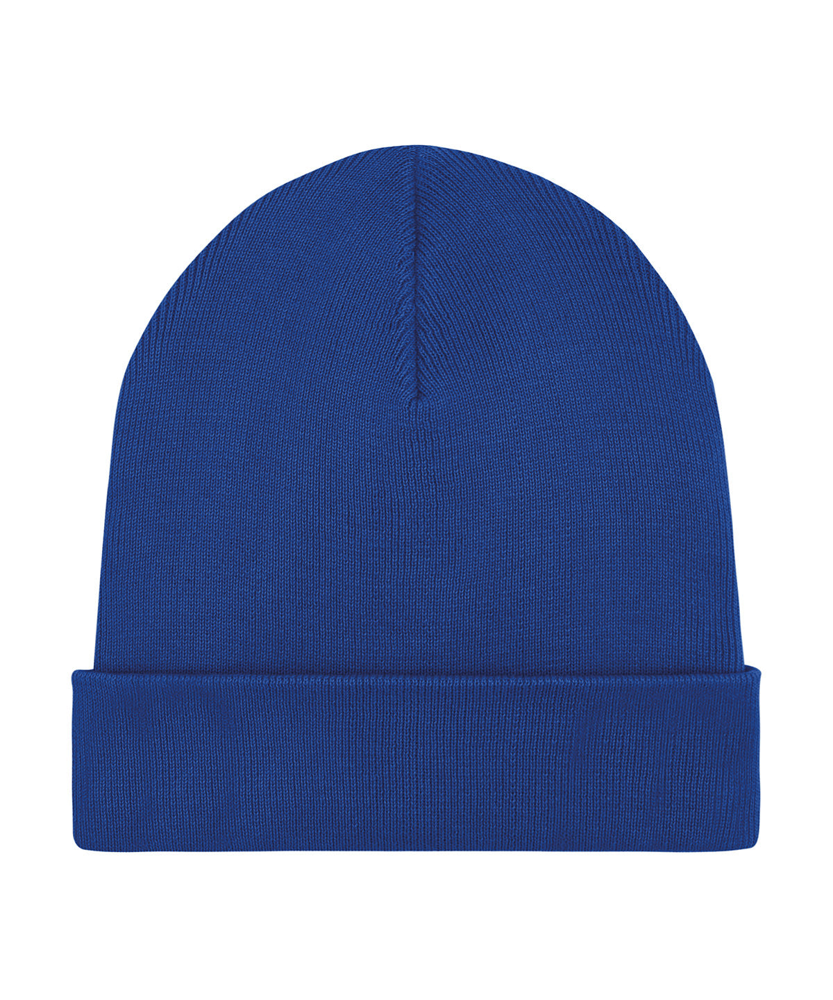 Stanley/Stella Rib beanie in unisex fit in Worker Blue, front view
