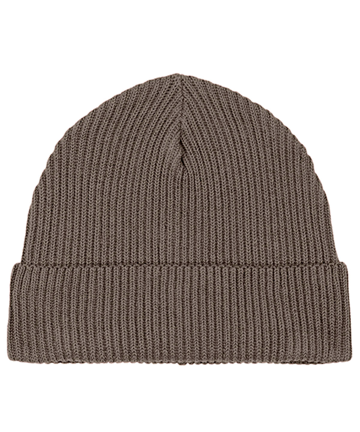 Stanley/Stella Fisherman beanie in unisex fit in Mocha, front view