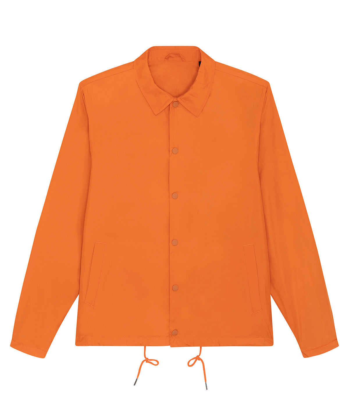 Stanley/Stella Coacher casual jacket in Flame Orange, front view