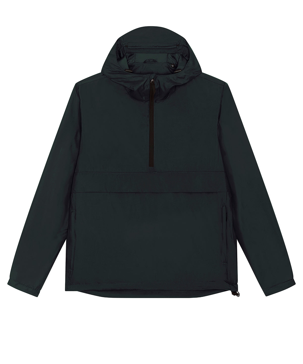 Stanley/Stella Speeder sporty, street-style hoodie in Black, front view