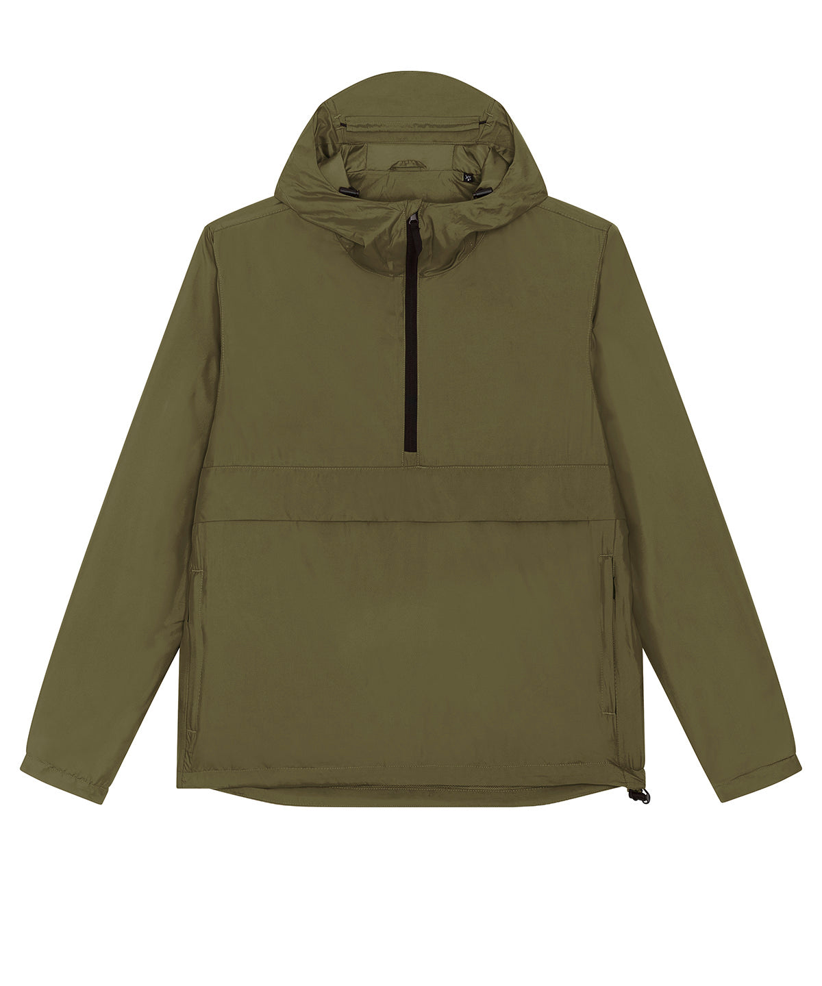Stanley/Stella Speeder sporty, street-style hoodie in British Khaki, front view