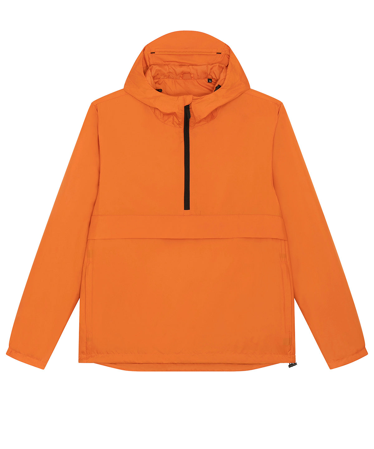 Stanley/Stella Speeder sporty, street-style hoodie in Flame Orange, front view