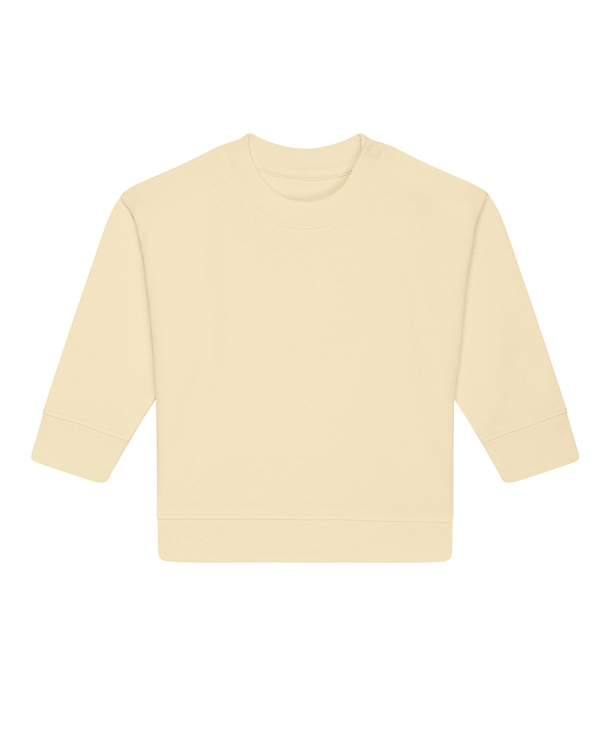 Stanley/Stella Baby Changer terry crew neck sweatshirt in Butter, front view