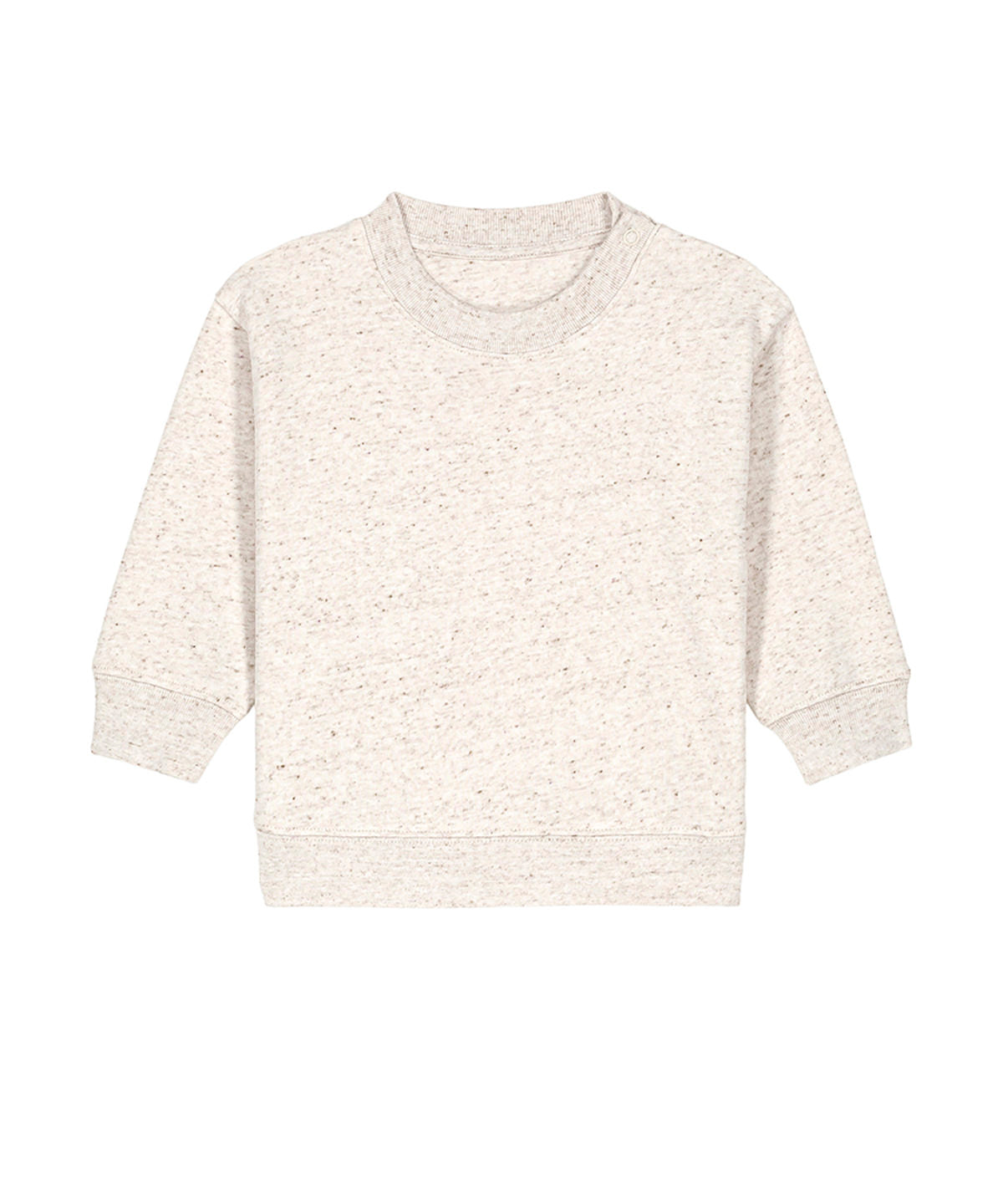 Stanley/Stella Baby Changer terry crew neck sweatshirt in Eco Heather, front view