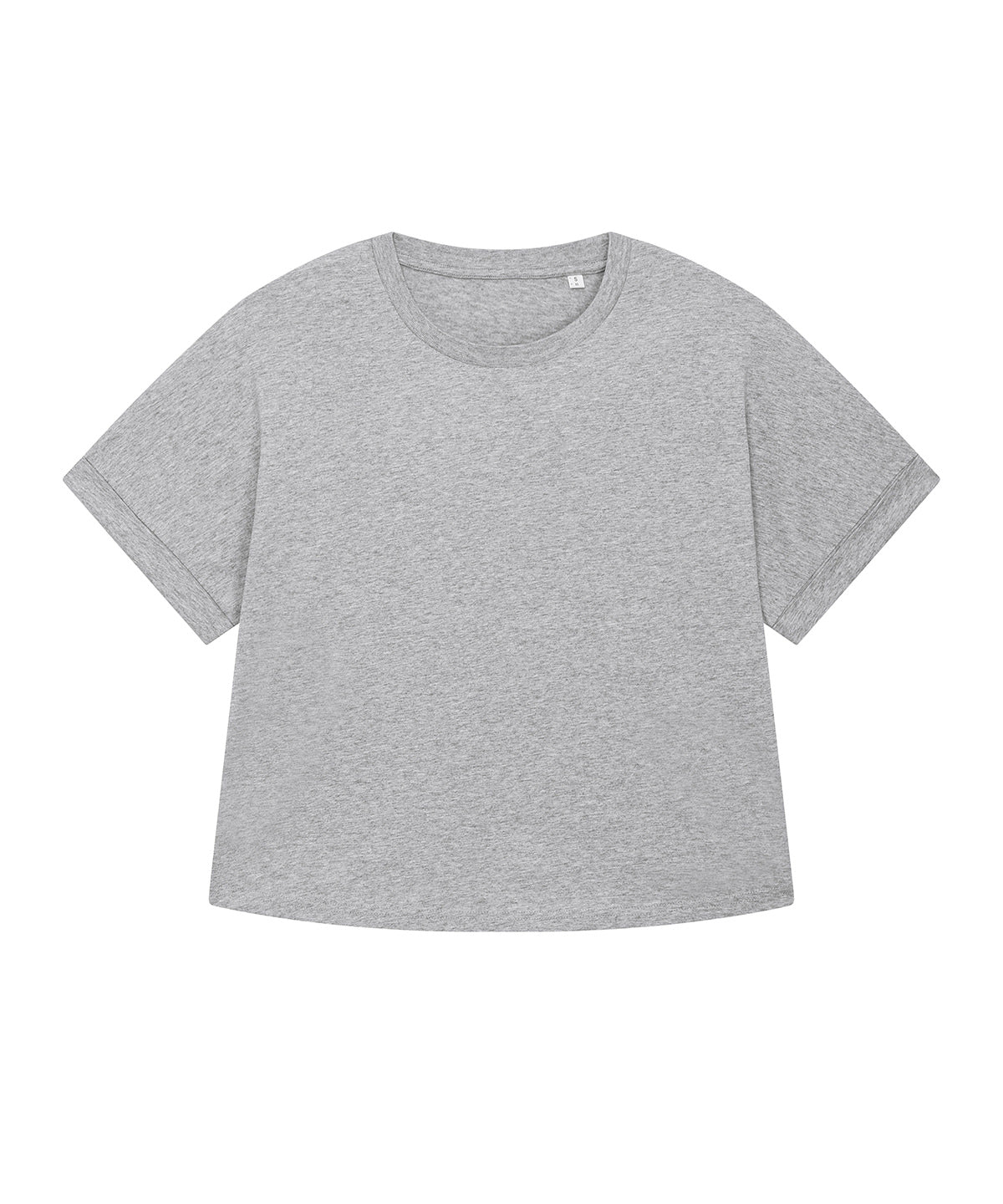 Stanley/Stella Stella Collider oversized women’s t-shirt in Heather Grey, front view