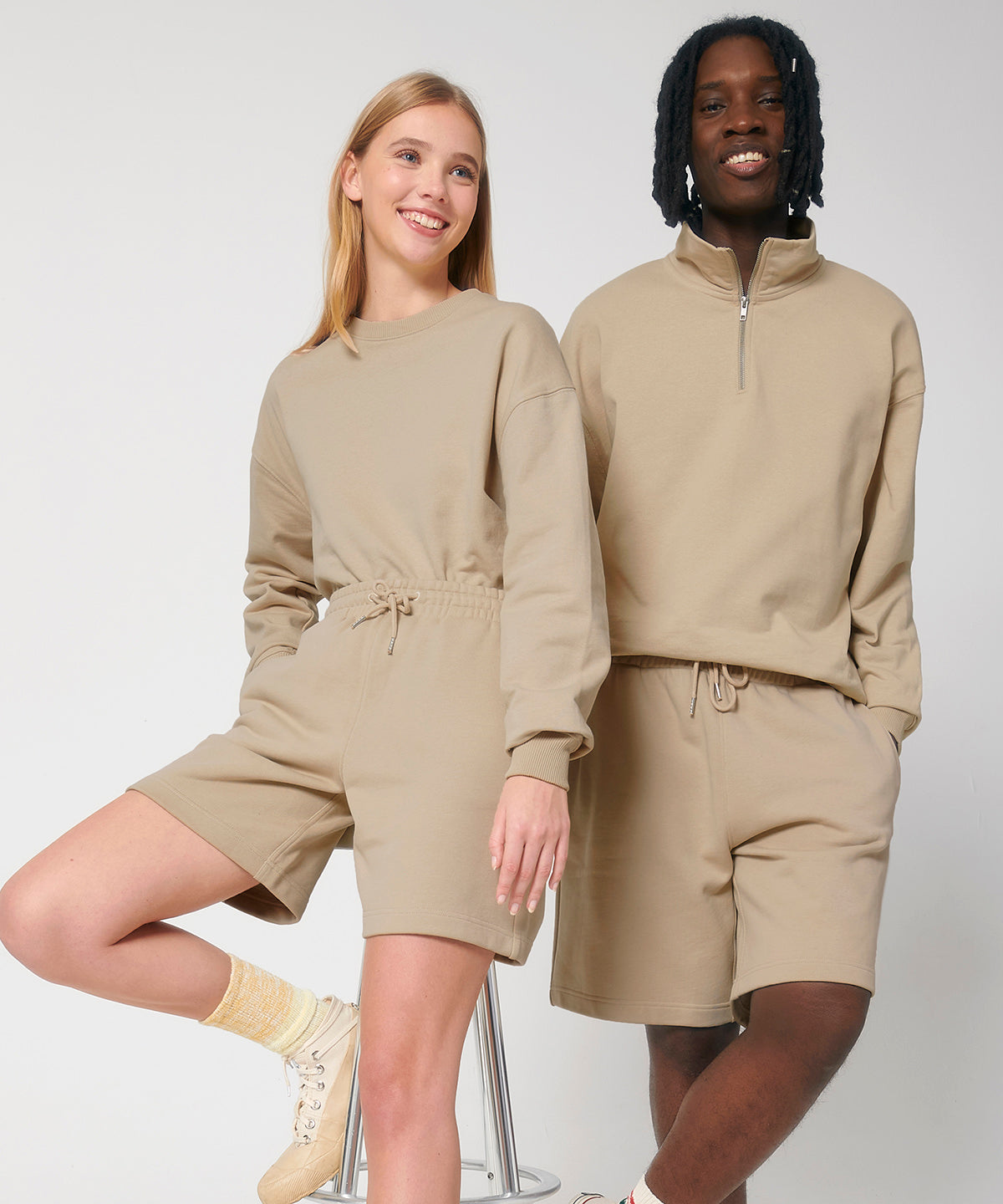 Stanley/Stella Unisex Boarder dry jogger shorts, lifestyle photo