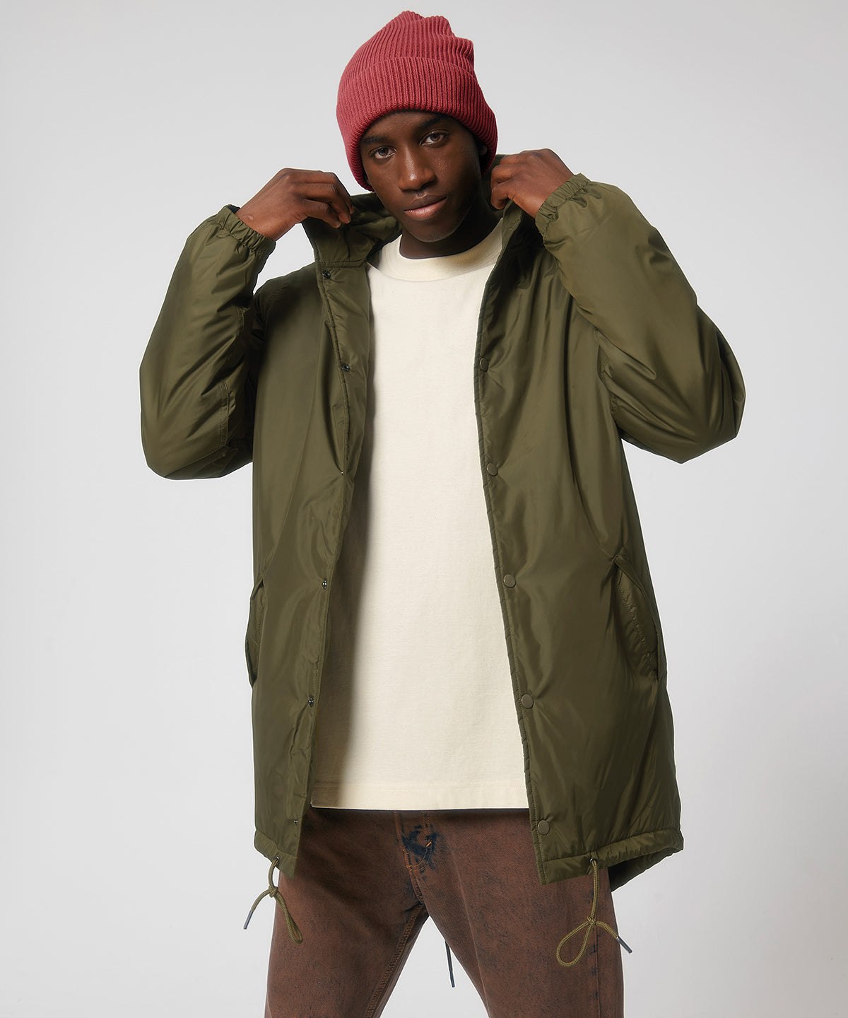 Stanley/Stella Unisex padded parka jacket, lifestyle photo