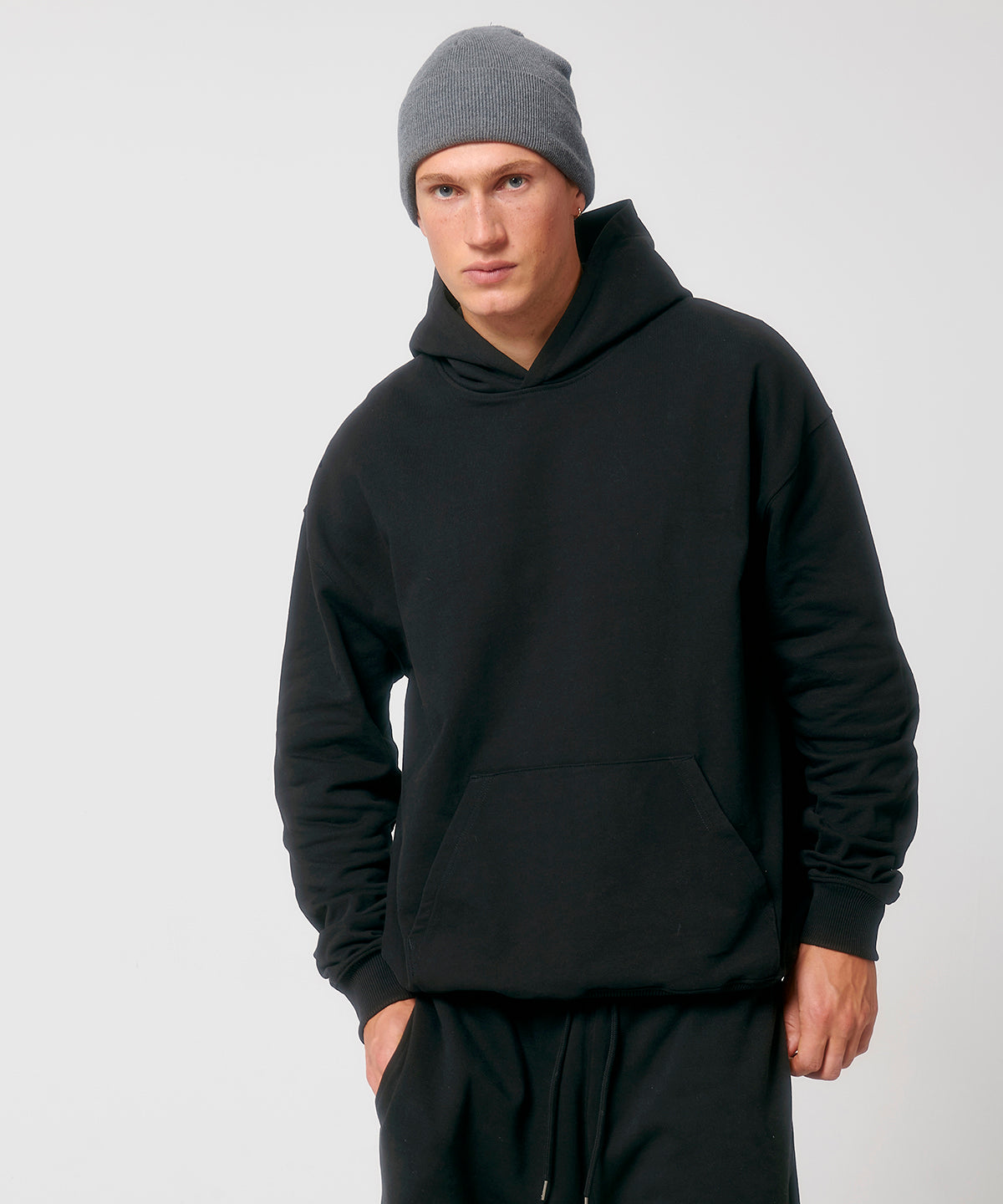 Stanley/Stella Unisex Cooper dry hoodie sweatshirt, lifestyle photo
