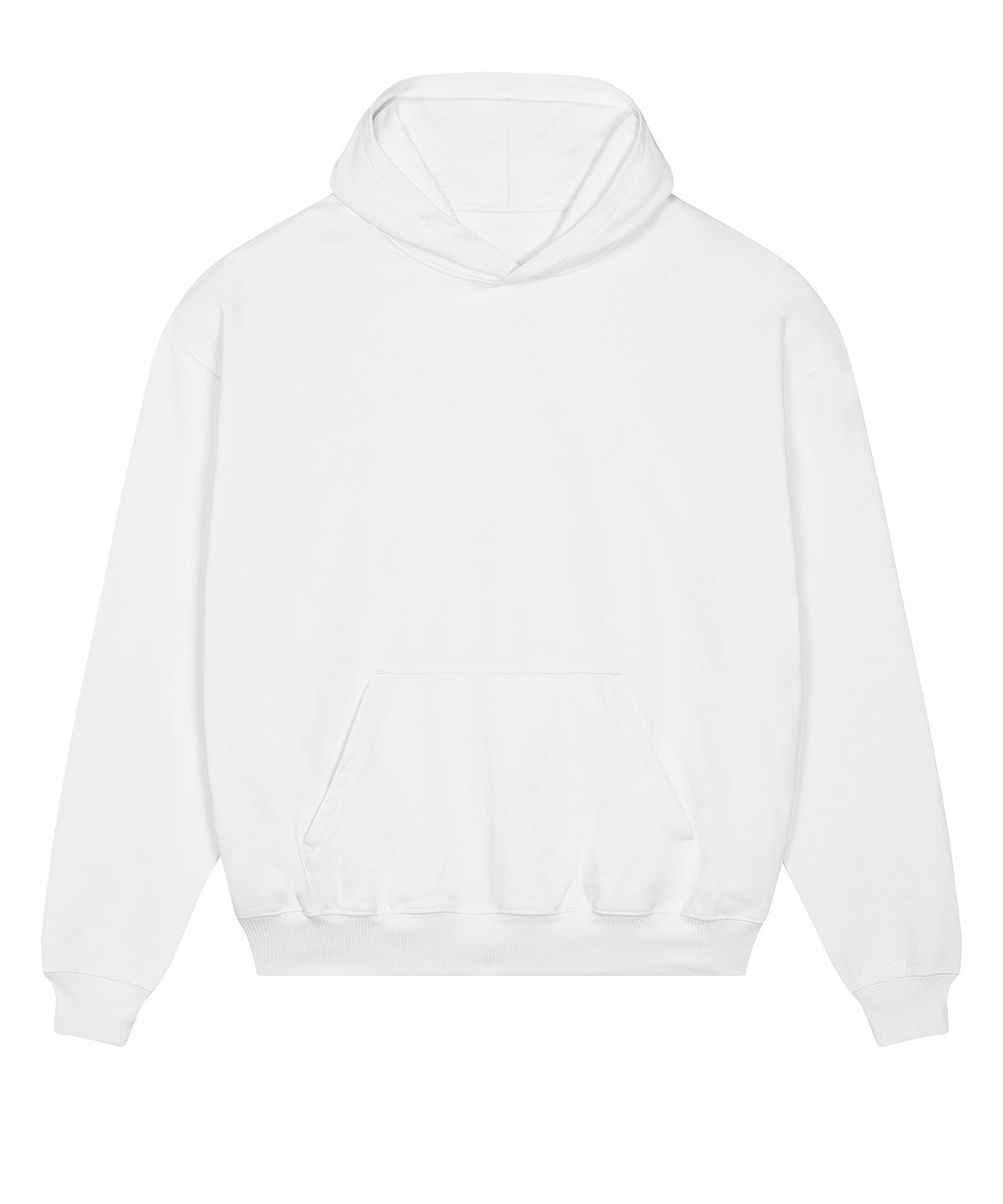 Stanley/Stella Unisex Cooper dry hoodie sweatshirt in White, front view