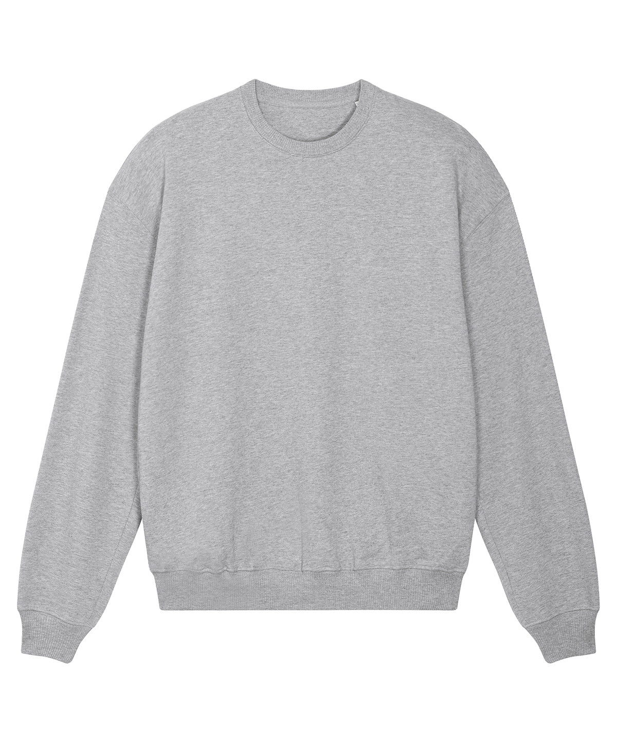 Stanley/Stella Unisex Ledger dry sweatshirt in Heather Grey, front view