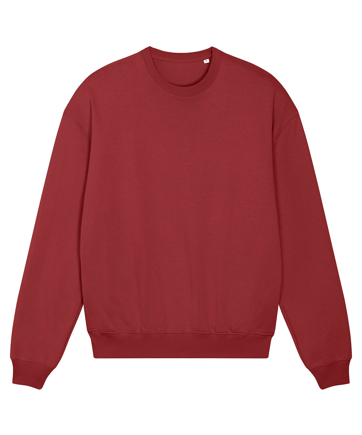 Stanley/Stella Unisex Ledger dry sweatshirt in Red Earth, front view