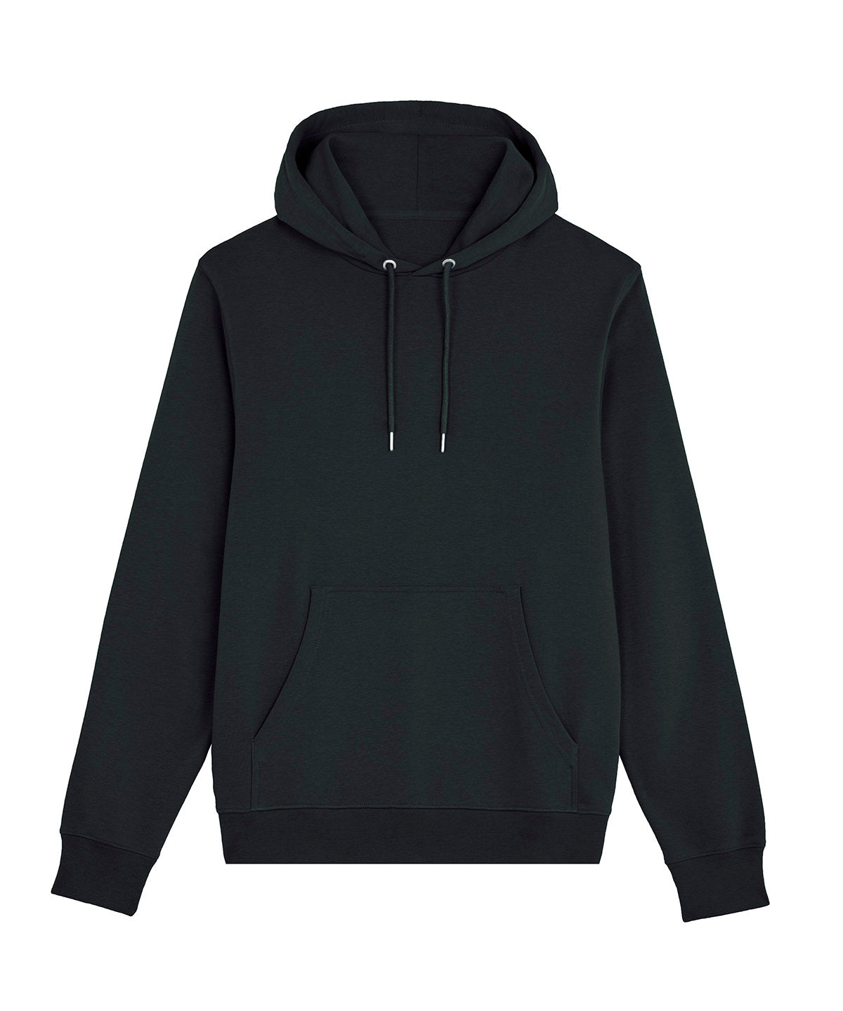 Stanley/Stella Unisex Archer hoodie sweatshirt in Black, front view