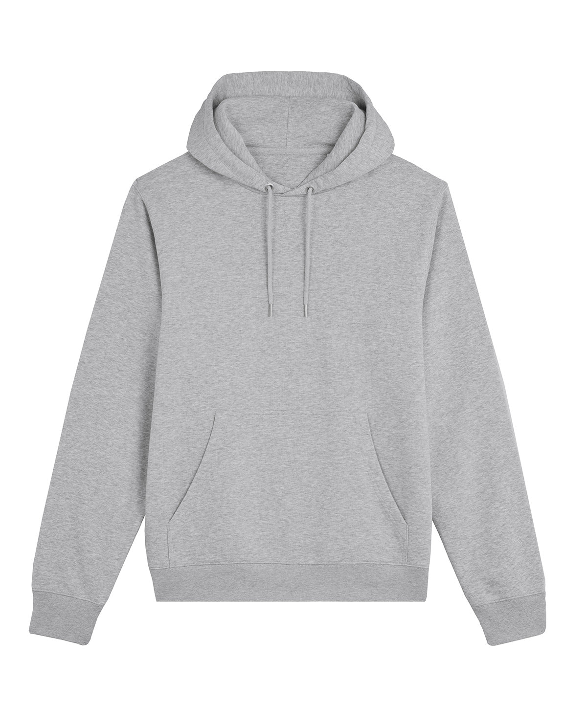 Stanley/Stella Unisex Archer hoodie sweatshirt in Heather Grey, front view
