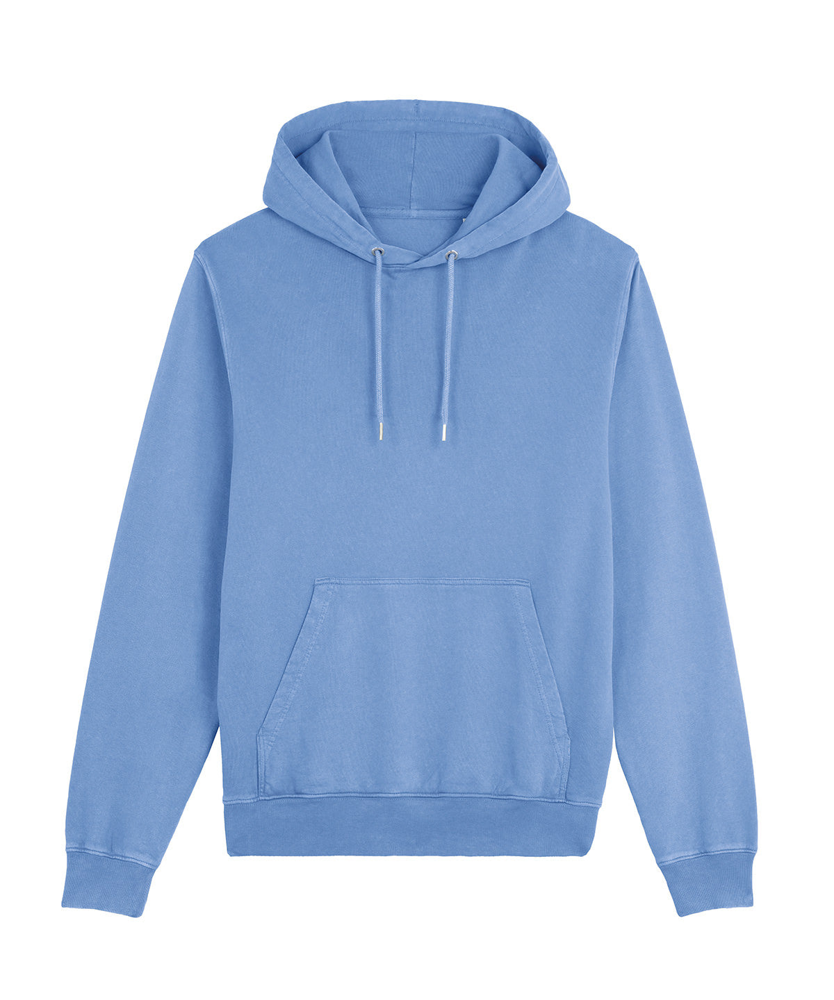 Stanley/Stella Unisex Archer vintage hoodie sweatshirt in Garment Dyed Swimmer Blue, front view