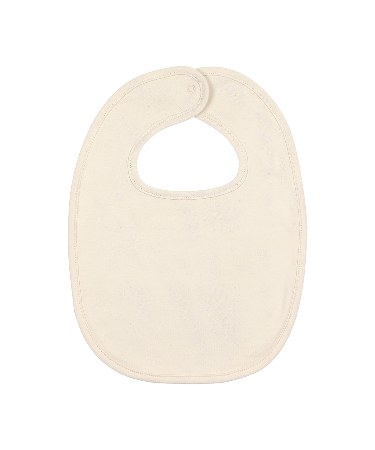 Stanley/Stella Baby bib in Natural Raw, front view