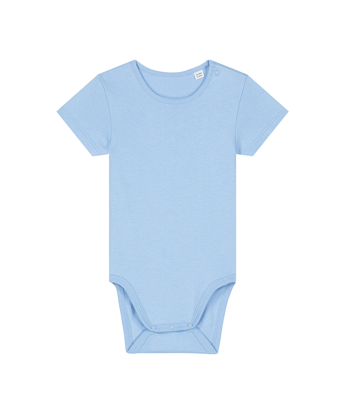 Stanley/Stella Baby bodysuit in Blue Soul, front view
