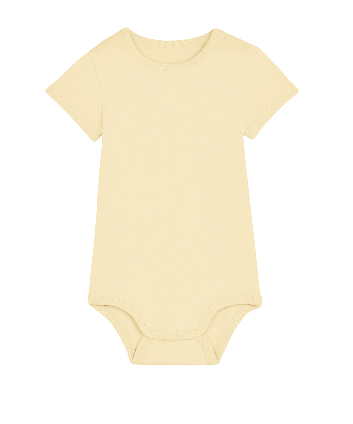 Stanley/Stella Baby bodysuit in Butter, front view