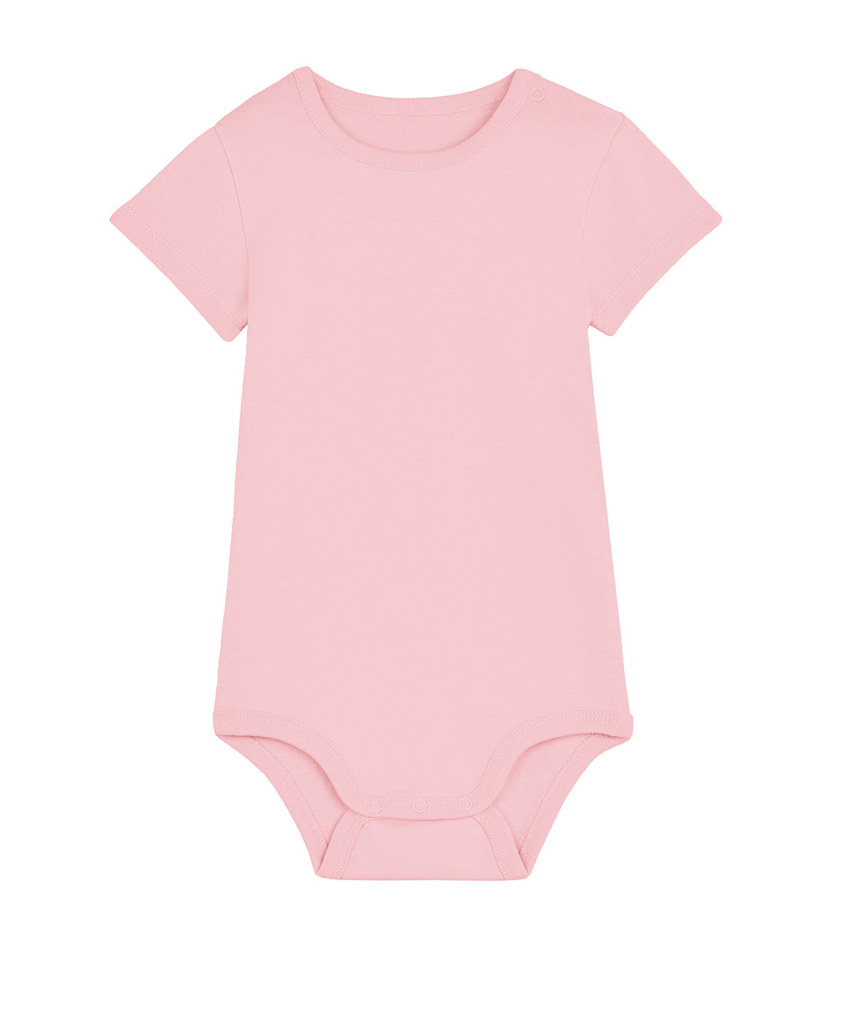 Stanley/Stella Baby bodysuit in Cotton Pink, front view
