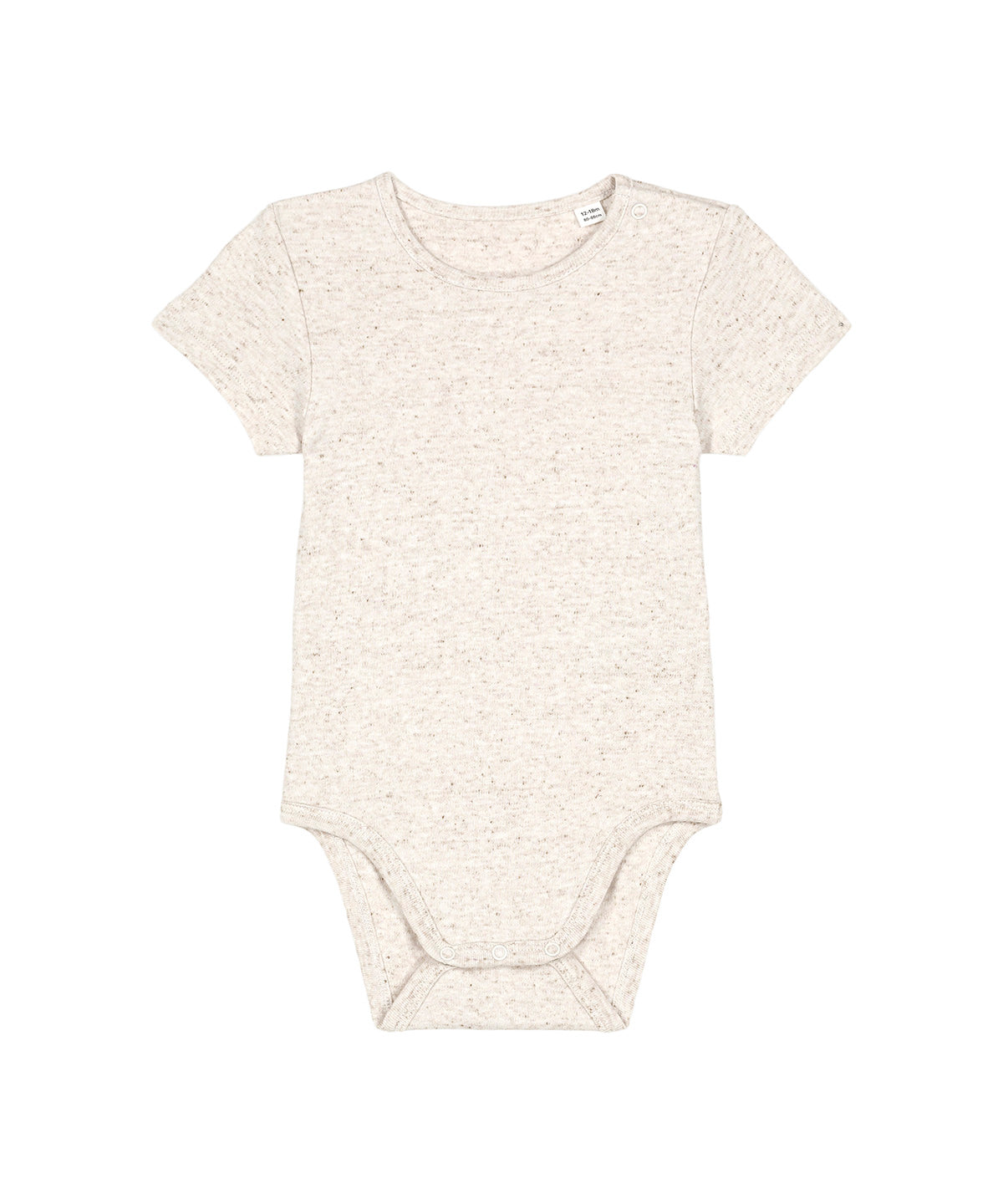 Stanley/Stella Baby bodysuit in Eco Heather, front view