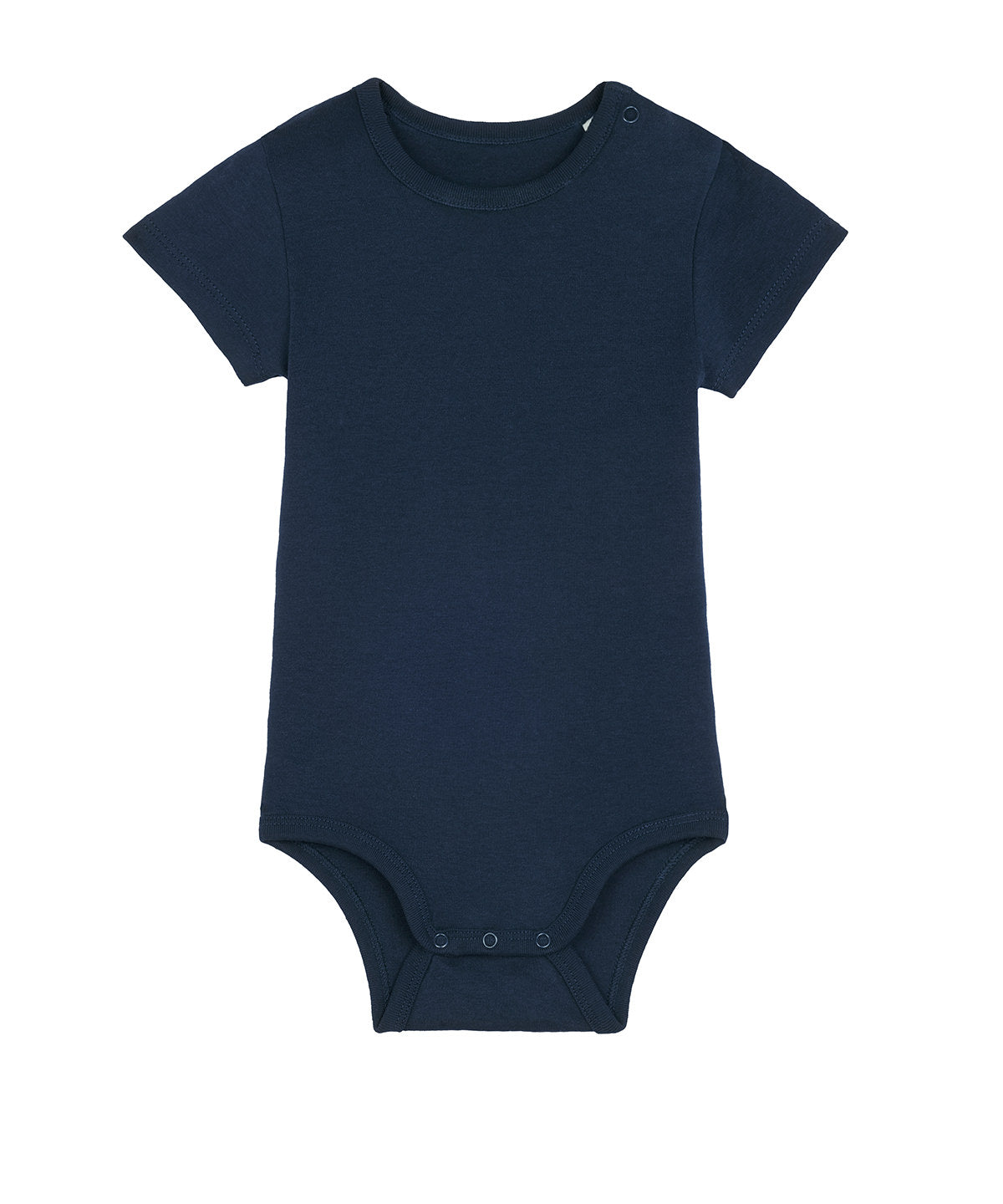 Stanley/Stella Baby bodysuit in French Navy, front view
