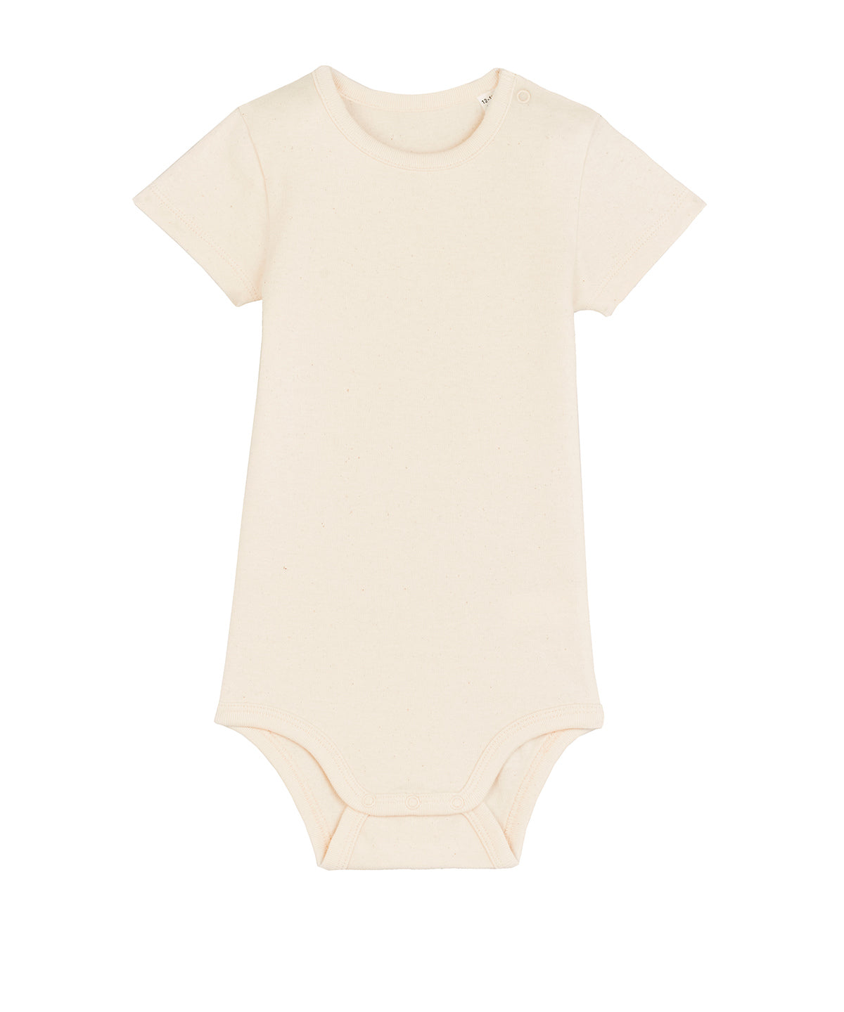 Stanley/Stella Baby bodysuit in Natural Raw, front view