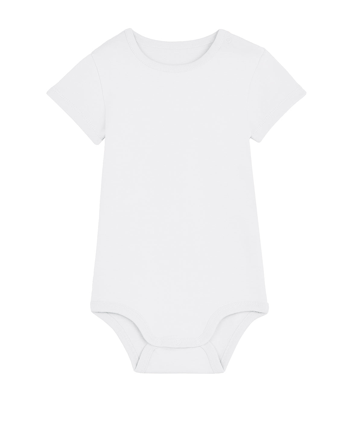 Stanley/Stella Baby bodysuit in White, front view