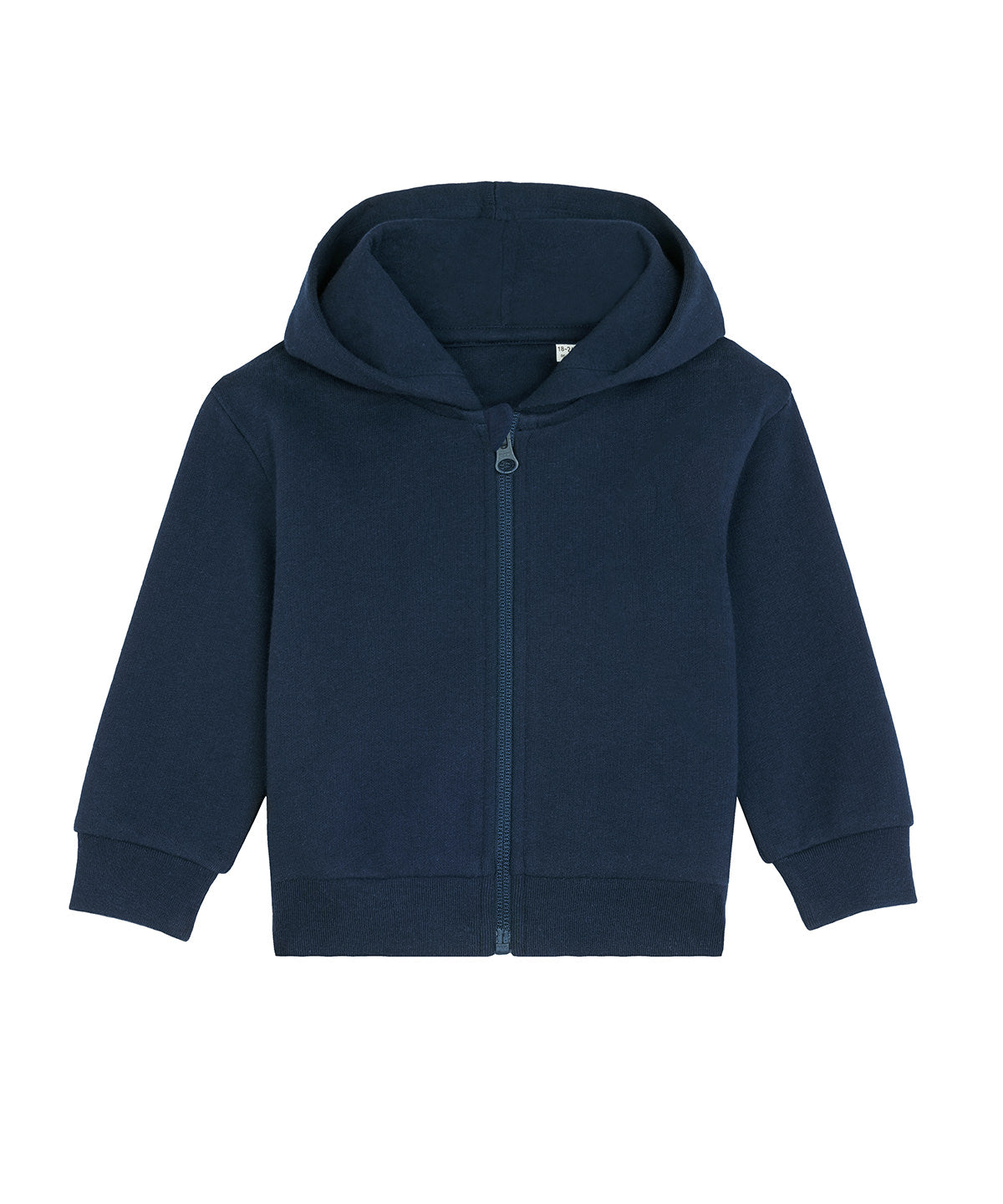 Stanley/Stella Baby Connector hoodie zip-through sweatshirt in French Navy, front view