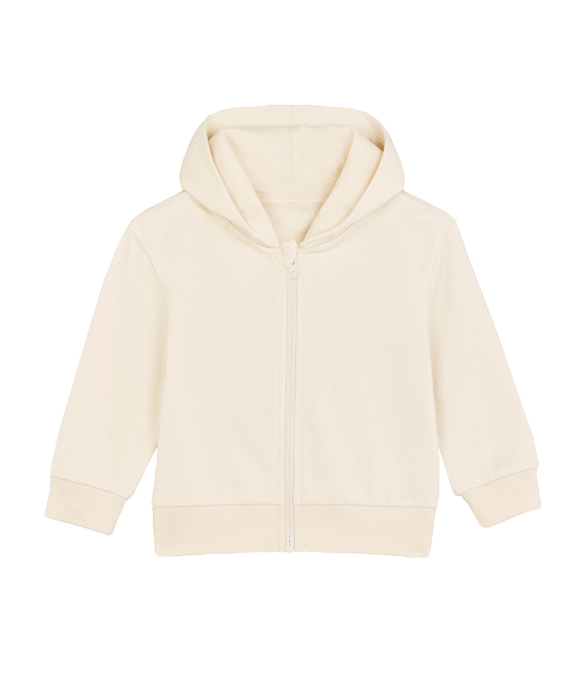 Stanley/Stella Baby Connector hoodie zip-through sweatshirt in Natural Raw, front view