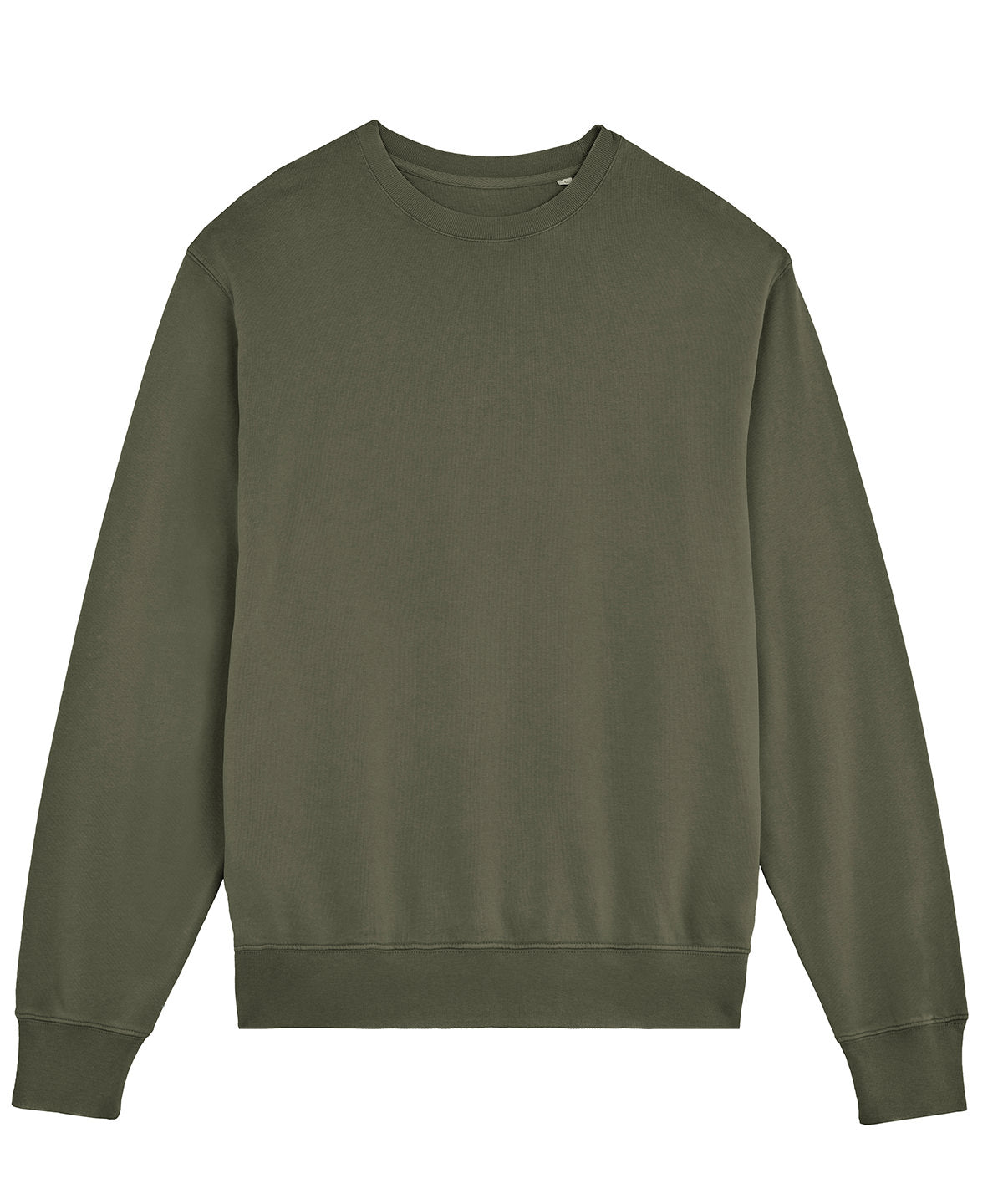 Stanley/Stella Unisex Matcher vintage sweatshirt in Garment Dyed Khaki, front view
