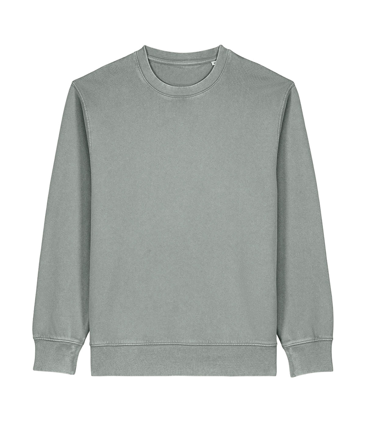 Stanley/Stella Unisex Matcher vintage sweatshirt in Garment Dyed Misty Grey, front view