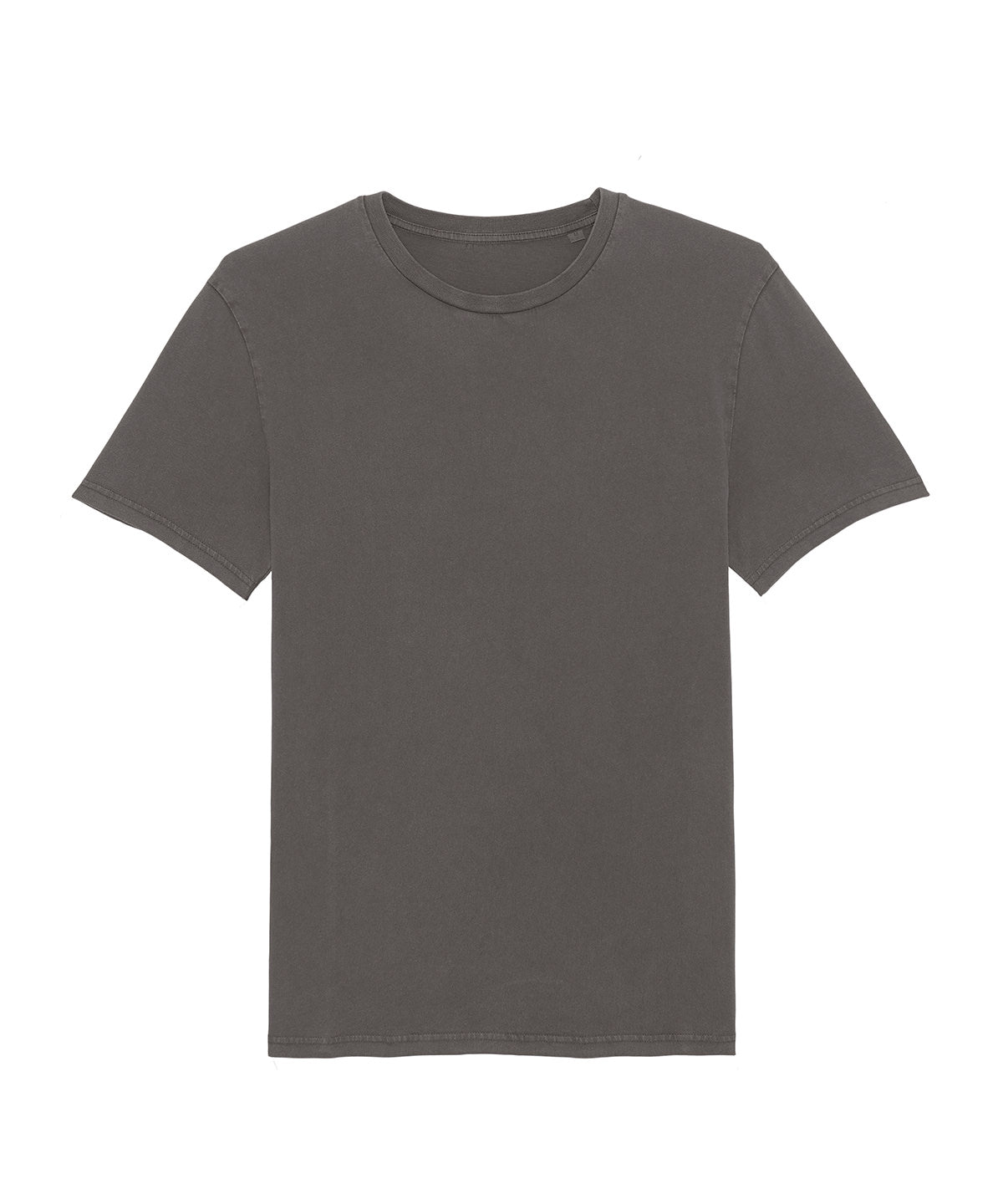 Stanley/Stella Unisex Crafter iconic mid-light t-shirt (STTU170-STTU976) in Garment Dyed Black Rock, front view