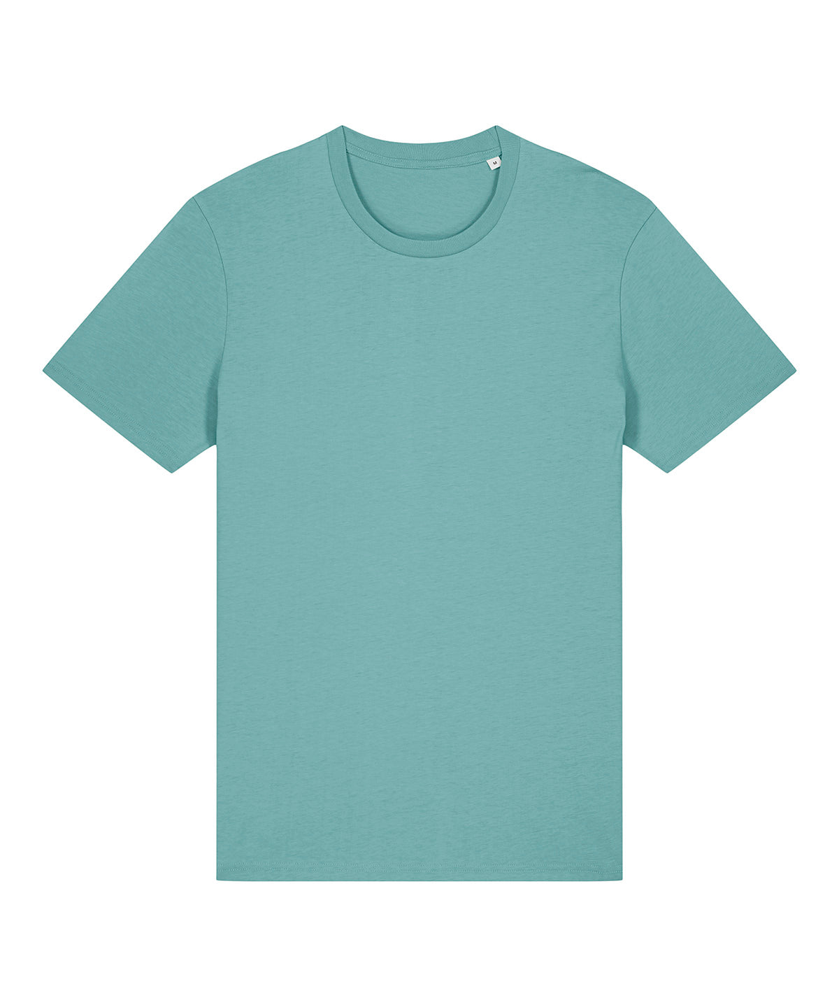 Stanley/Stella Unisex Crafter iconic mid-light t-shirt (STTU170-STTU976) in Teal Monstera, front view