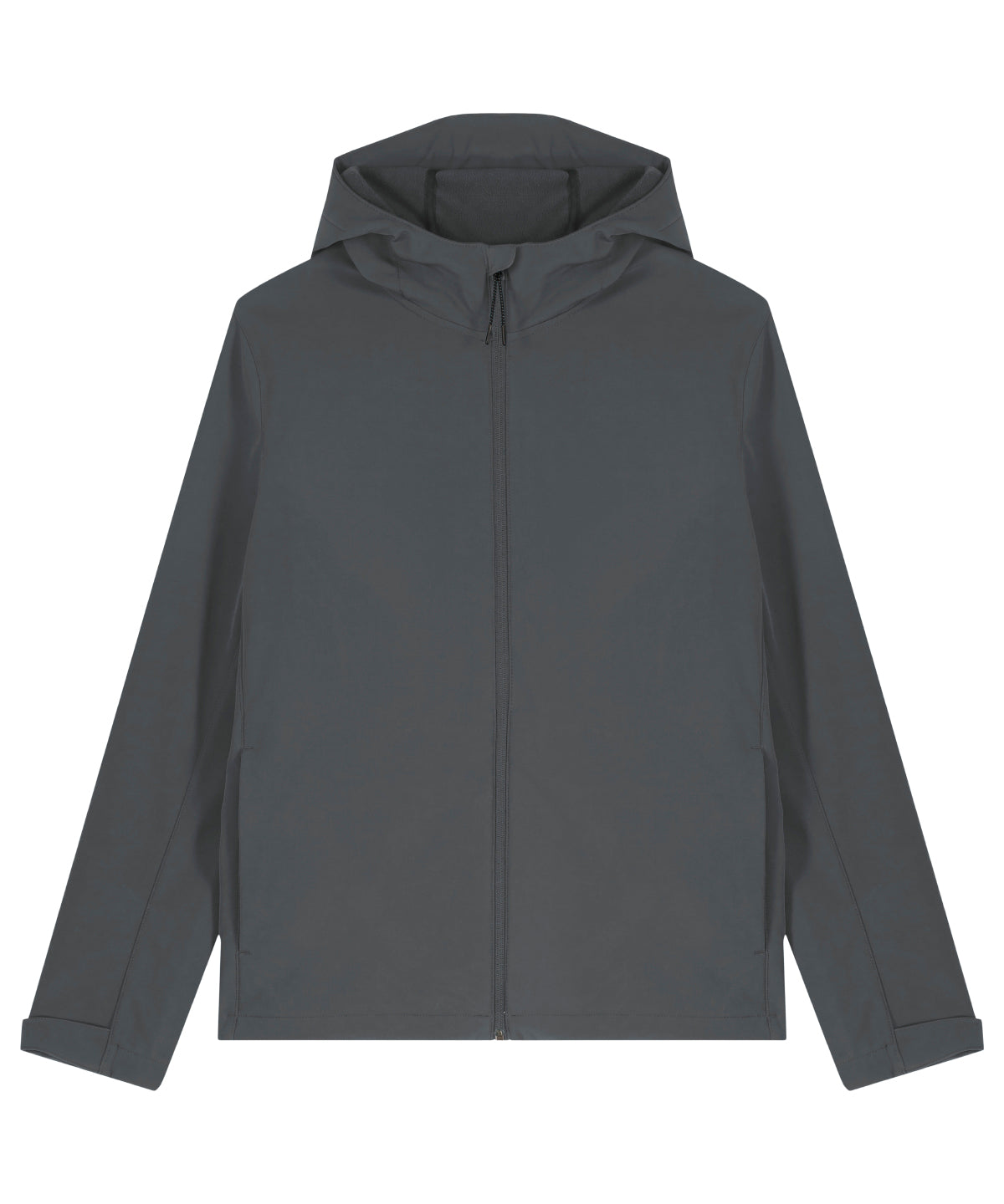 Stanley/Stella Stanley Discoverer hooded softshell in Anthracite, front view