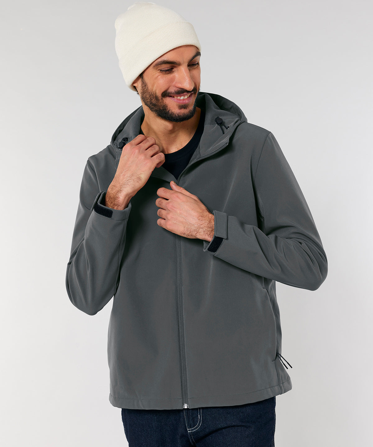 Stanley/Stella Stanley Discoverer hooded softshell, lifestyle photo