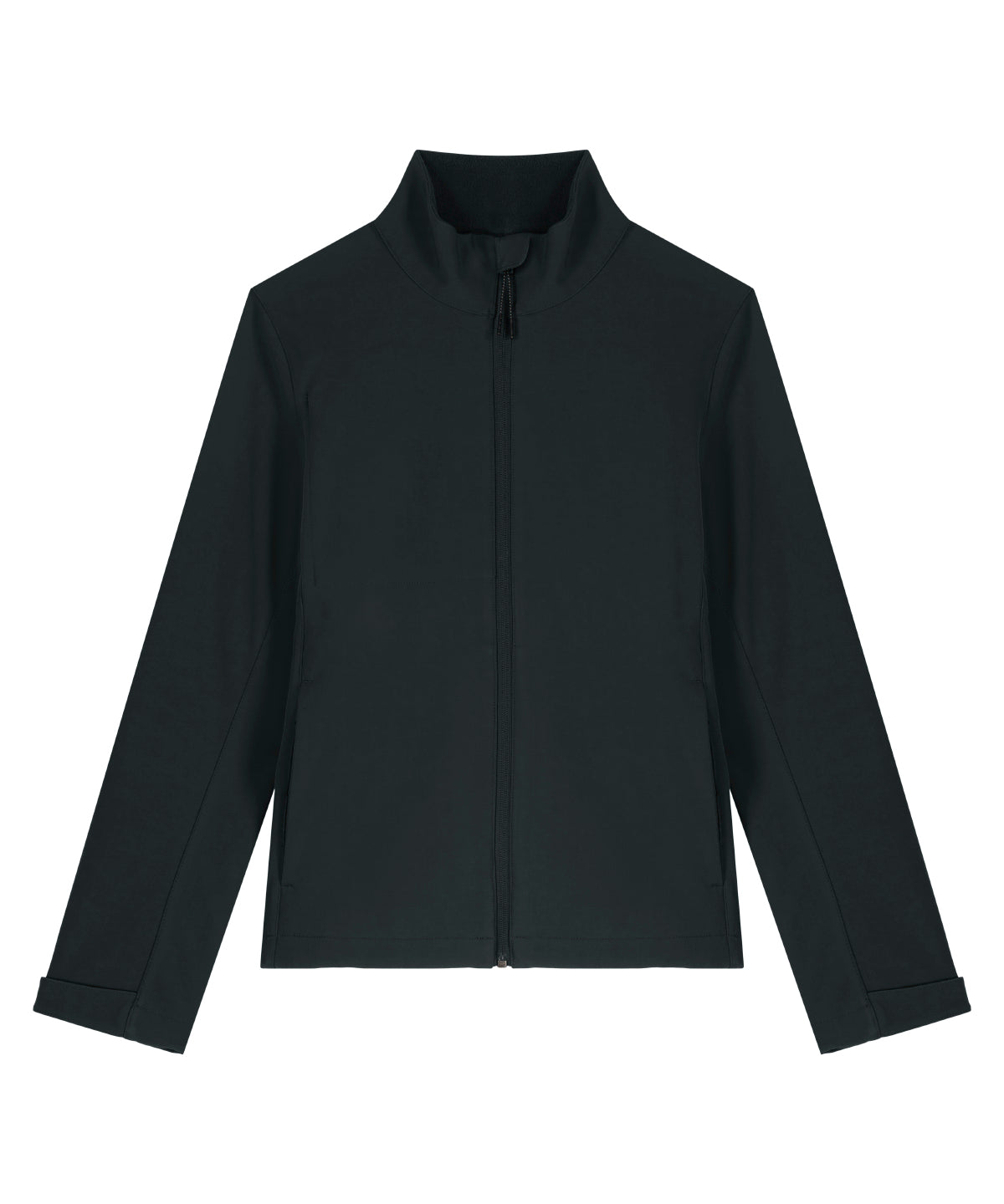 Stanley/Stella Women’s Stella Navigator softshell in Black, front view