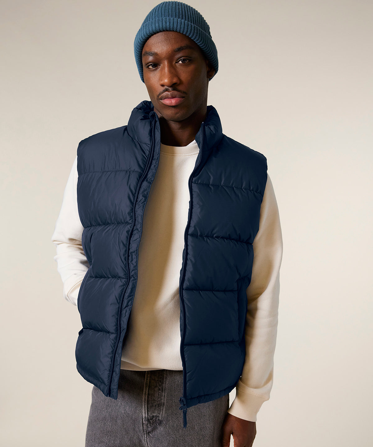 Stanley/Stella Padded puffer gilet, lifestyle photo