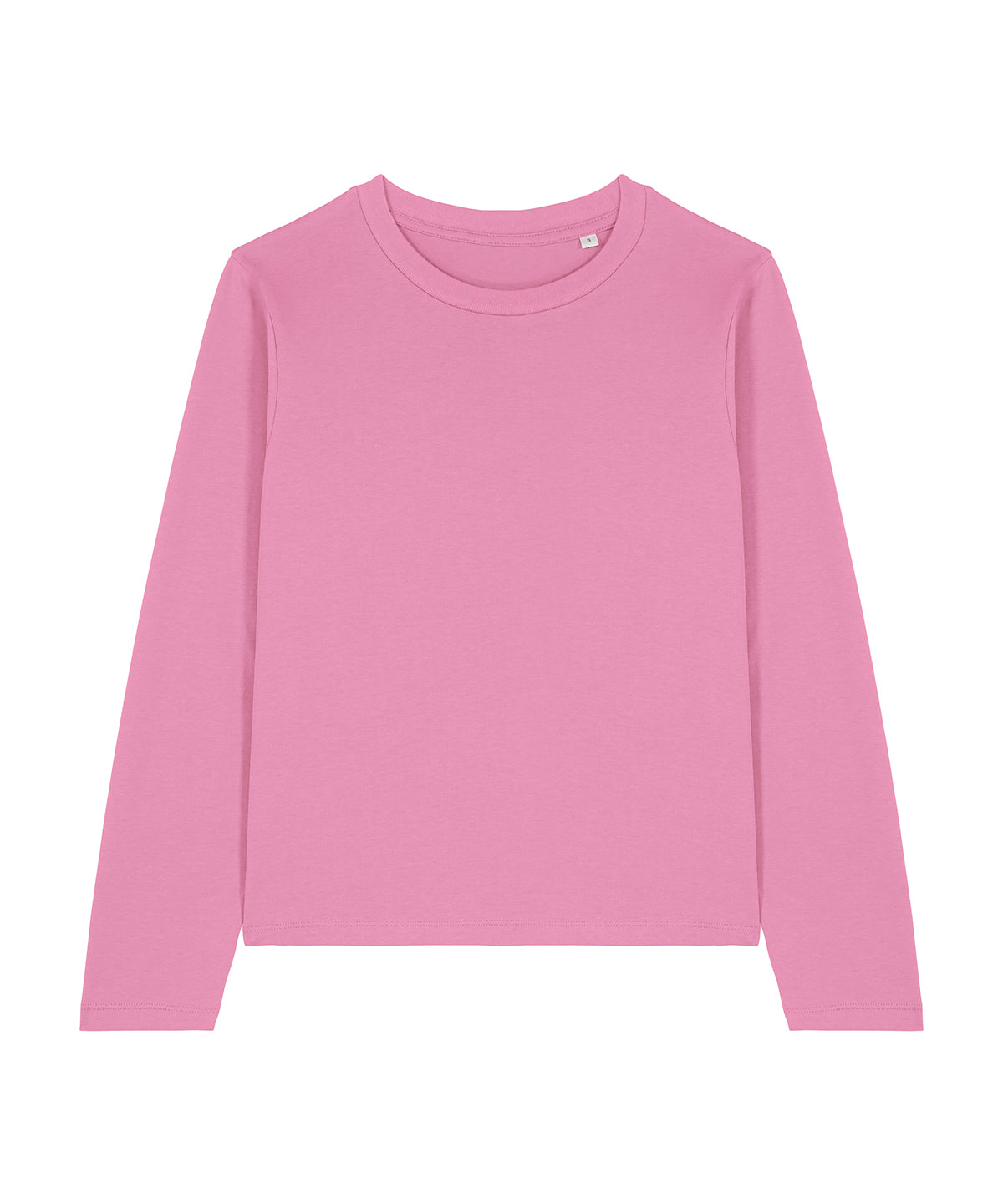 Stanley/Stella Stella Muser long sleeve in Bubble Pink, front view