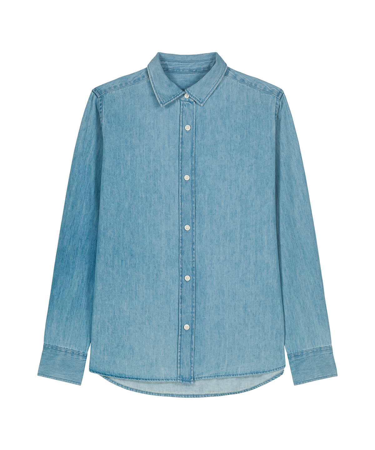Stanley/Stella Stella denim shirt in Light Wash, front view