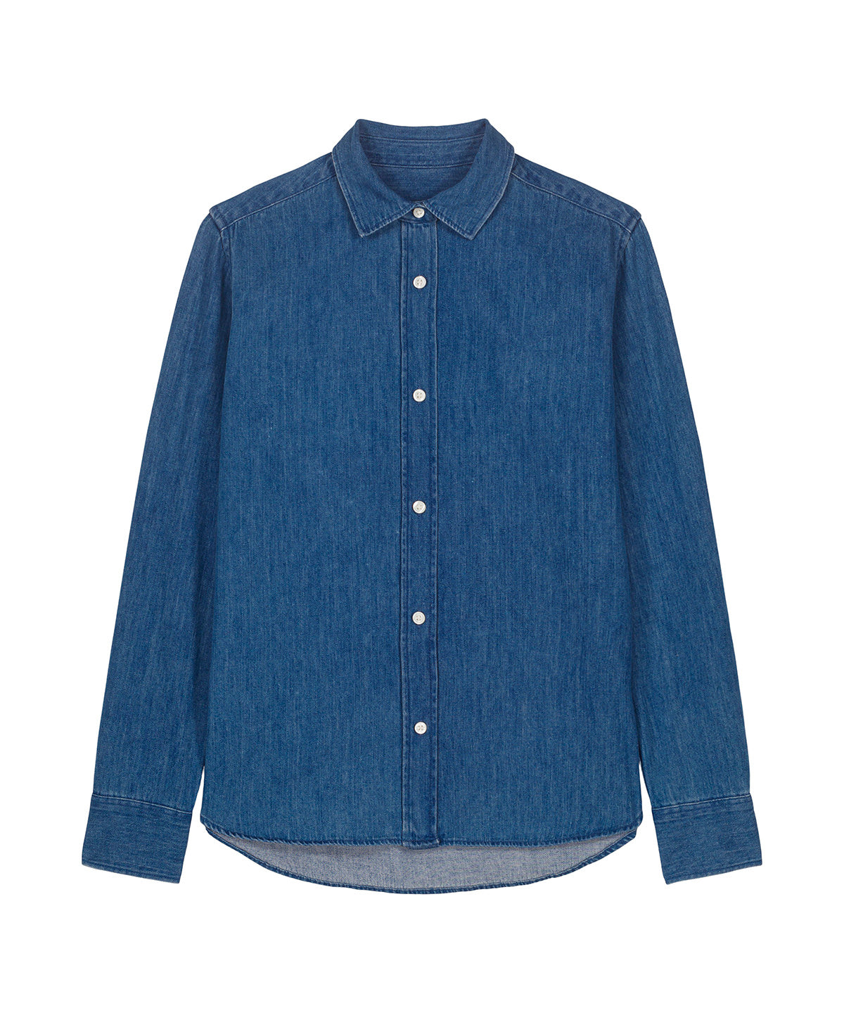 Stanley/Stella Stella denim shirt in Mid Wash, front view