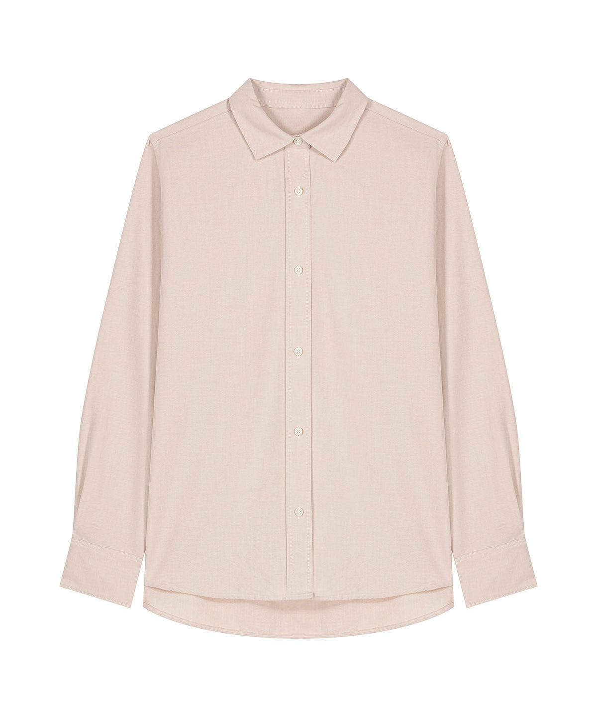 Stanley/Stella Stella Oxford shirt in Beige Oxford, front view