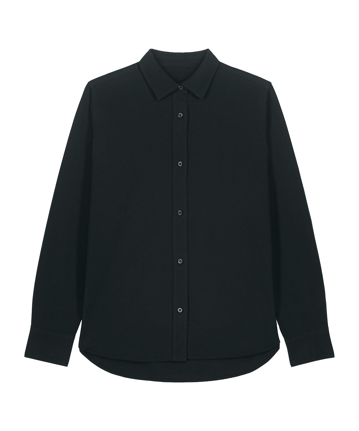 Stanley/Stella Stella Oxford shirt in Black, front view