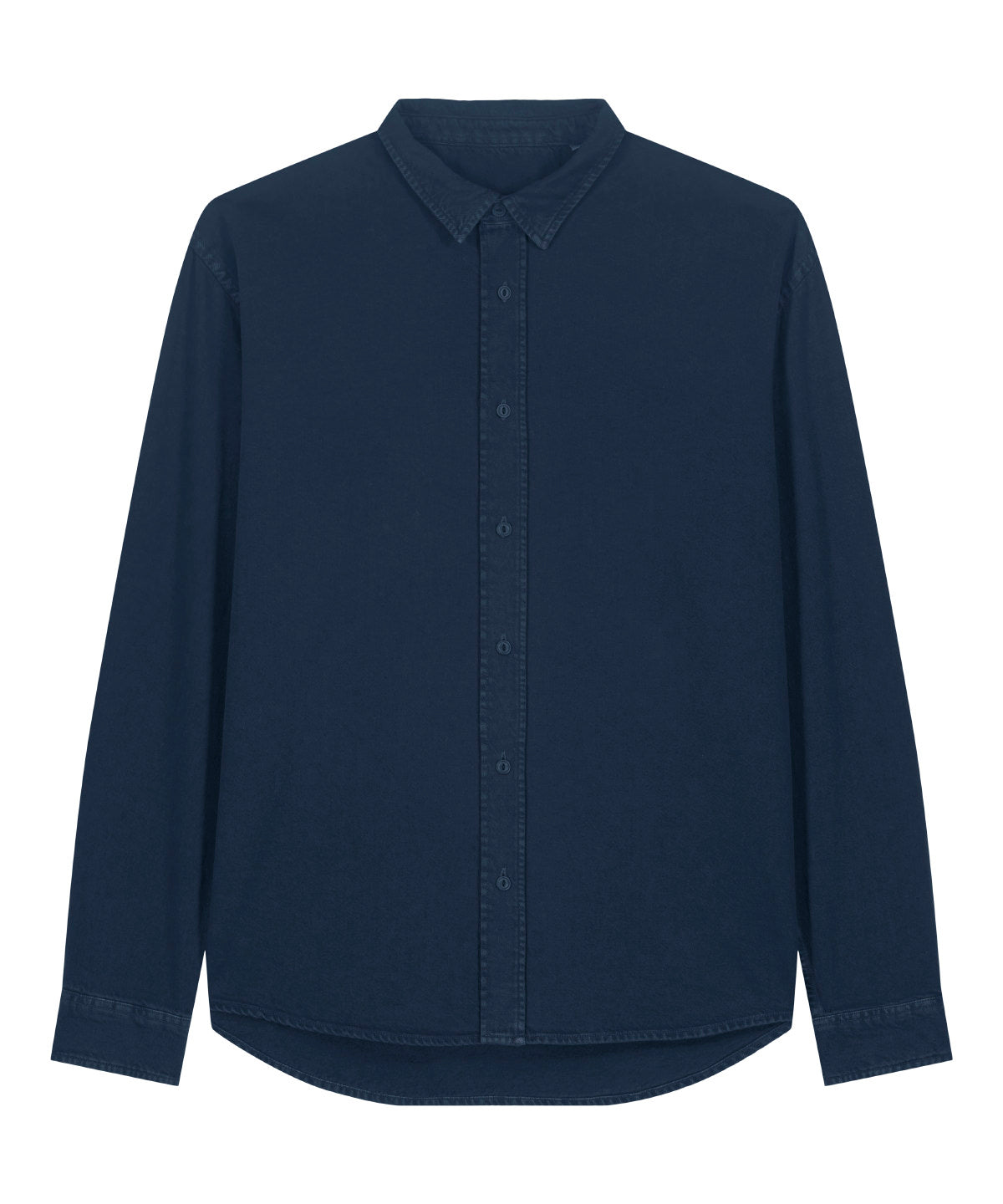 Stanley/Stella Worker shirt in Garment Dyed Navy, front view