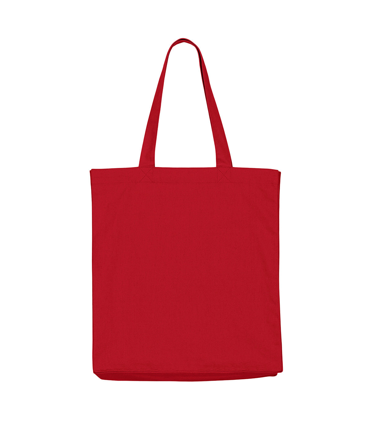 Stanley/Stella Mid tote bag in Passionate Red, front view